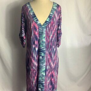 Max Azria V-Neck Cobalt Blue Dress Med. NWT